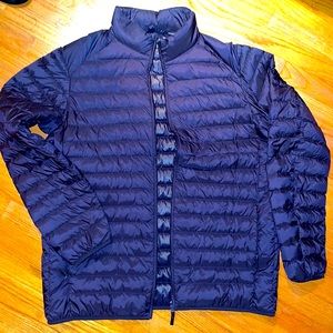 Blue jacket, worn once- too big for me